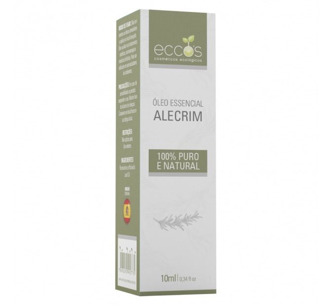 Óleo Essencial de Alecrim Origem Espanhola 10ml - Eccos Cosméticos