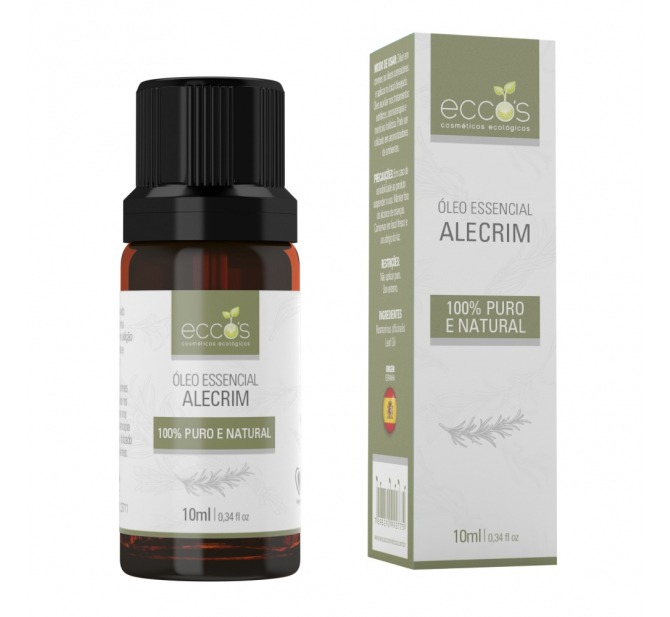 Óleo Essencial de Alecrim Origem Espanhola 10ml - Eccos Cosméticos