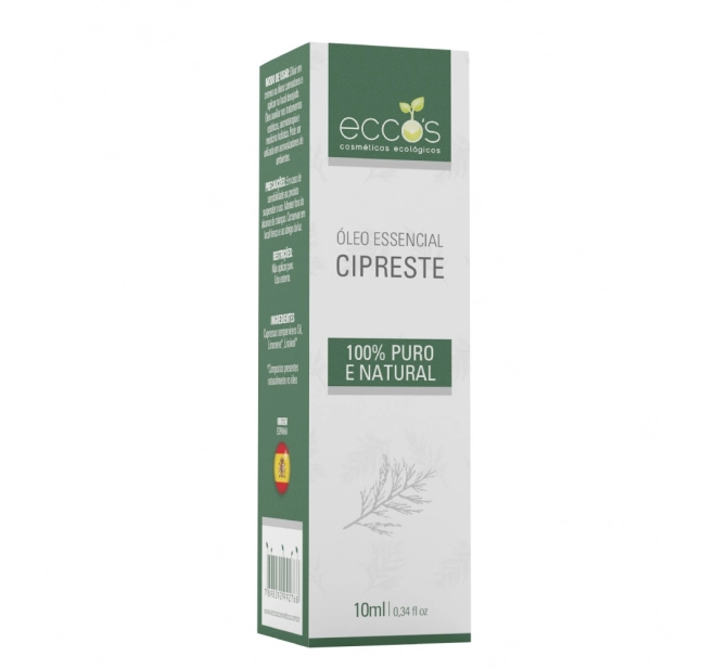 Óleo Essencial de Cipreste Origem Espanhola 10ml - Eccos Cosméticos