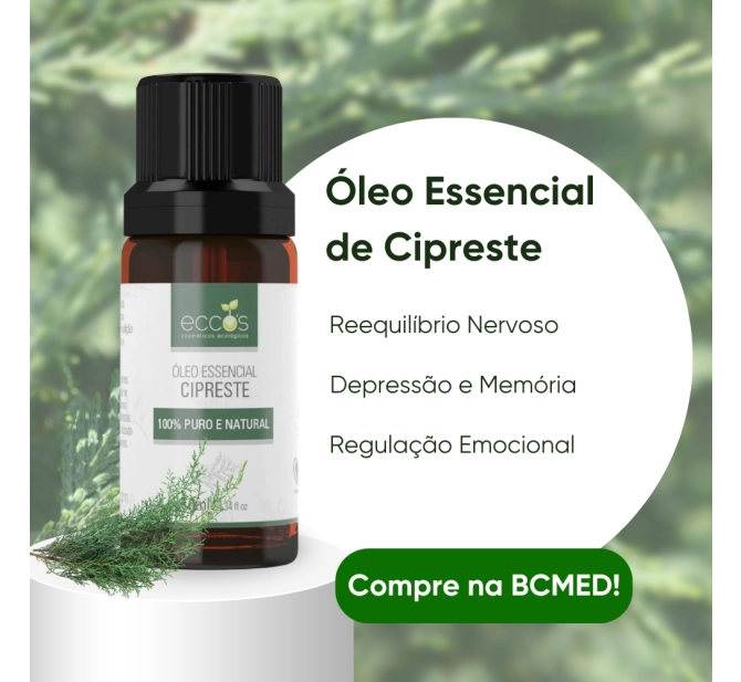 Óleo Essencial de Cipreste Origem Espanhola 10ml - Eccos Cosméticos