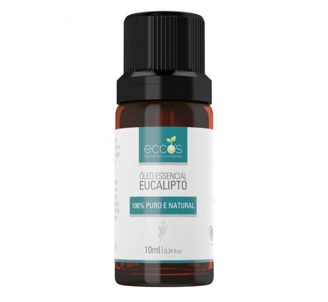 Óleo Essencial De Eucalipto 10ml - Expectorante e Antifúngico - Eccos Cosméticos 