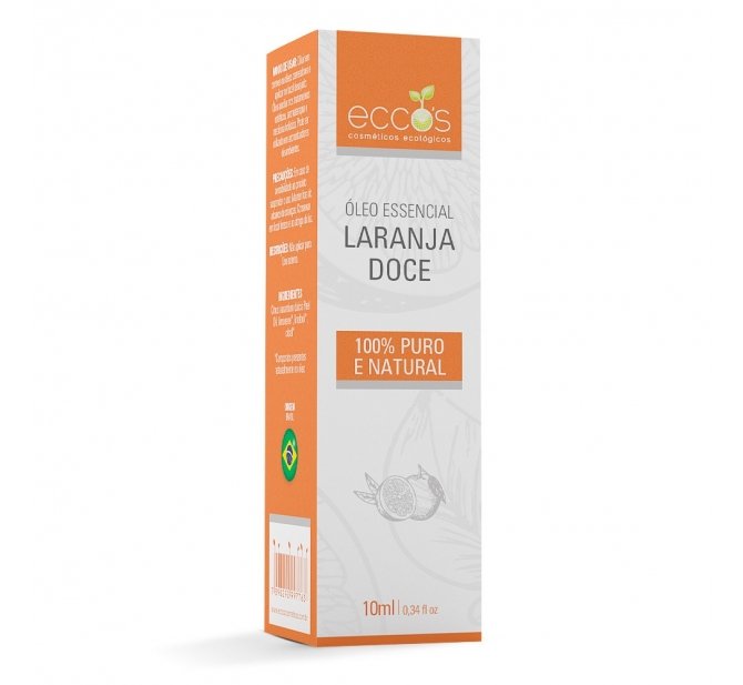 Óleo Essencial De Laranja Doce 10ml - Eccos Cosméticos