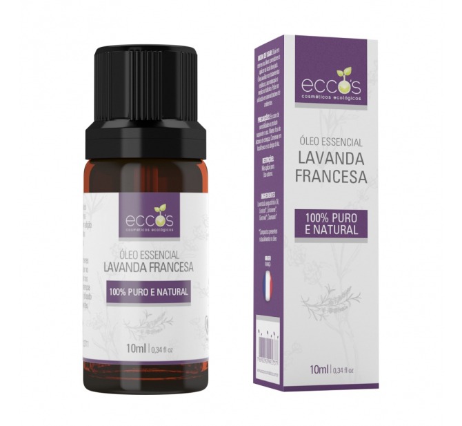 Óleo Essencial de Lavanda Origem Francesa 10ml - Eccos Cosméticos