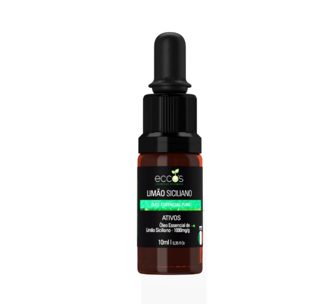 Óleo Essencial de Limão Siciliano Origem Italiana 10ml - Eccos Cosméticos