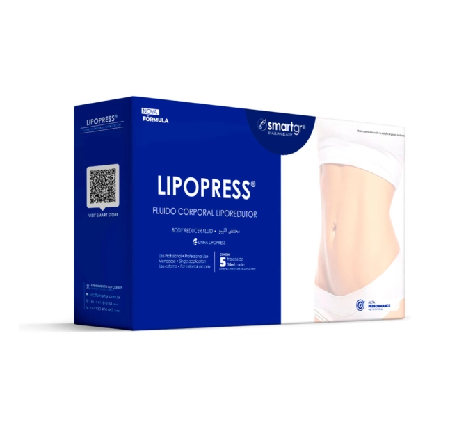 Lipopress Fluido Liporedutor 10ml - 5 unidades - Smart GR