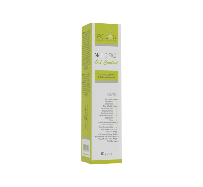 Loção Anti-Acne Nanoface Oil Control 60g - Eccos Cosméticos