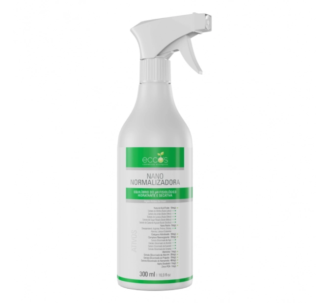 Loção Nano Normalizadora Anti-Séptica Regeneradora e Adstringente 300ml - Eccos Cosméticos