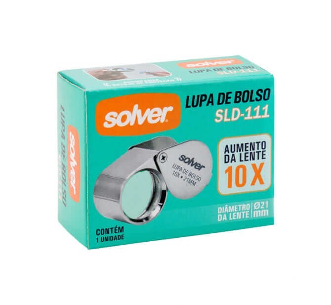 Lupa de Bolso/Dedo 10X21mm - SLD111 - Solver 