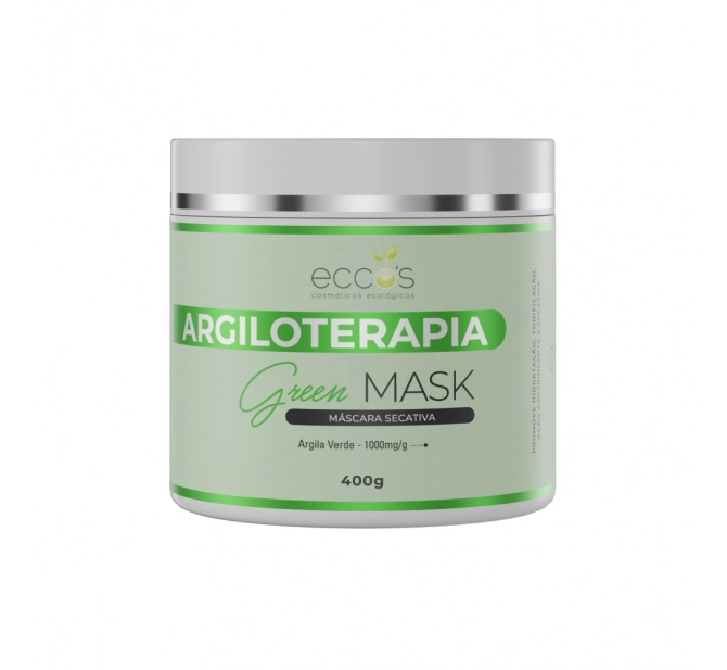 Máscara Facial de Argila Green Mask 400g - Eccos Cosméticos
