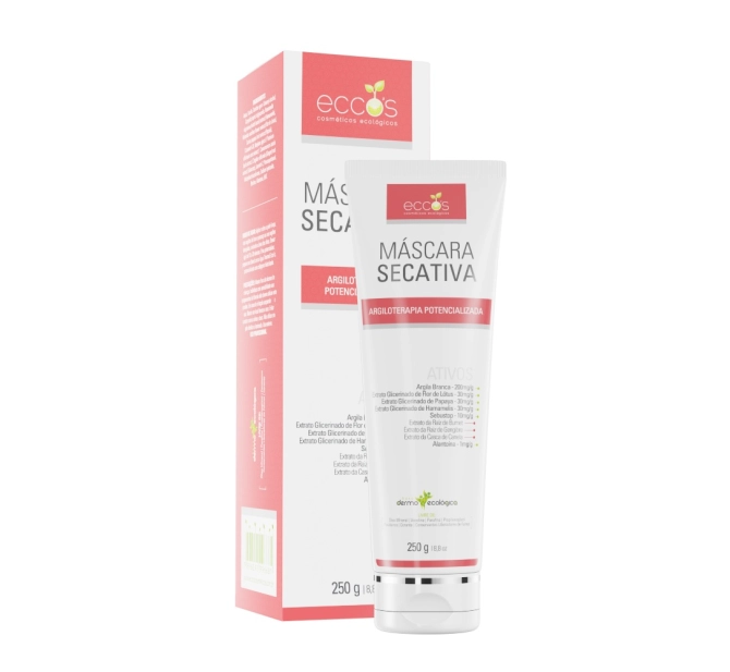 Máscara Facial Secativa de Argila 250g - Eccos Cosméticos