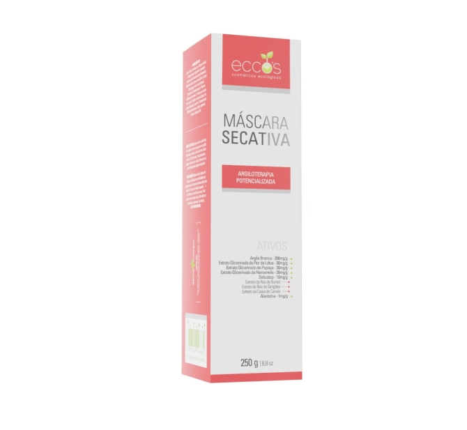 Máscara Facial Secativa de Argila 250g - Eccos Cosméticos