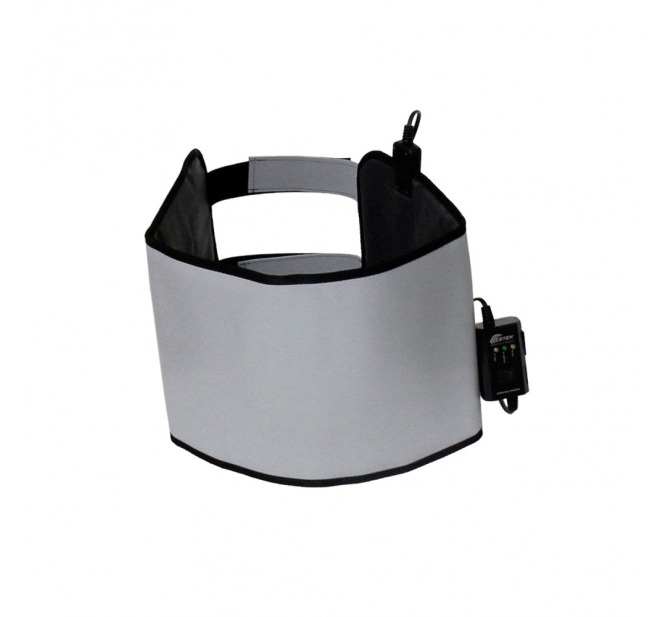 Manta Térmica Abdominal Luxo Prata 27cm x 97 cm com Infravermelho - Estek