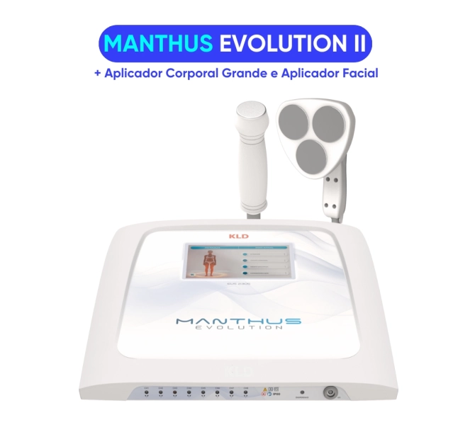 Manthus Evolution II - Aparelho de Ultrassom e Correntes + Aplicadores (Corporal e Facial) - KLD