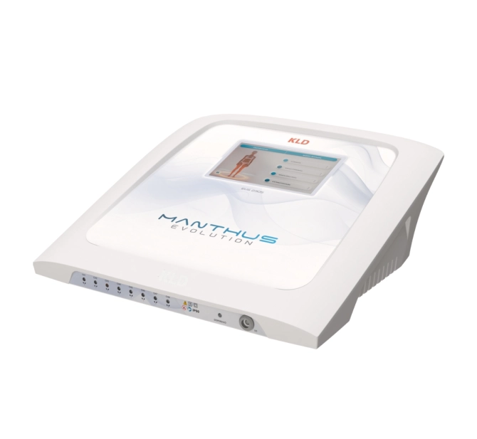 Manthus Evolution III - Aparelho de Ultrassom e Correntes + 2 Aplicadores Área Corporal + Aplicador Facial - KLD