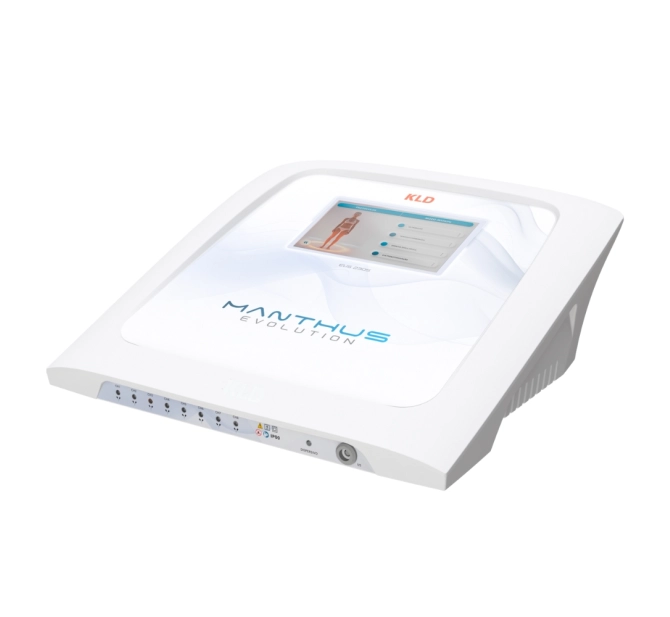 Manthus Evolution V Aparelho de Ultrassom e Correntes + Aplicadores Corporais (G e P) + Aplicador 40KHz + Aplicador Facial - KLD