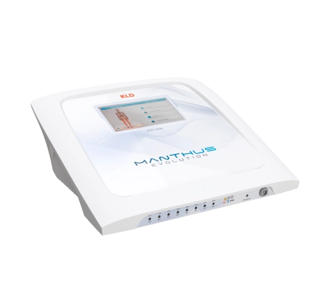 Manthus Evolution V Aparelho de Ultrassom e Correntes + Aplicadores Corporais (G e P) + Aplicador 40KHz + Aplicador Facial - KLD