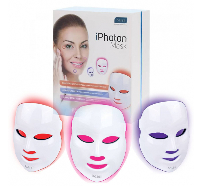 Máscara de LED Facial para Fotobiomodulação - Iphoton Mask Basall