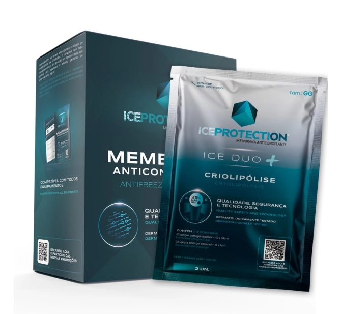 Ice Duo + Membranas para Criolipólise Tamanho GG 330g - Iceprotection