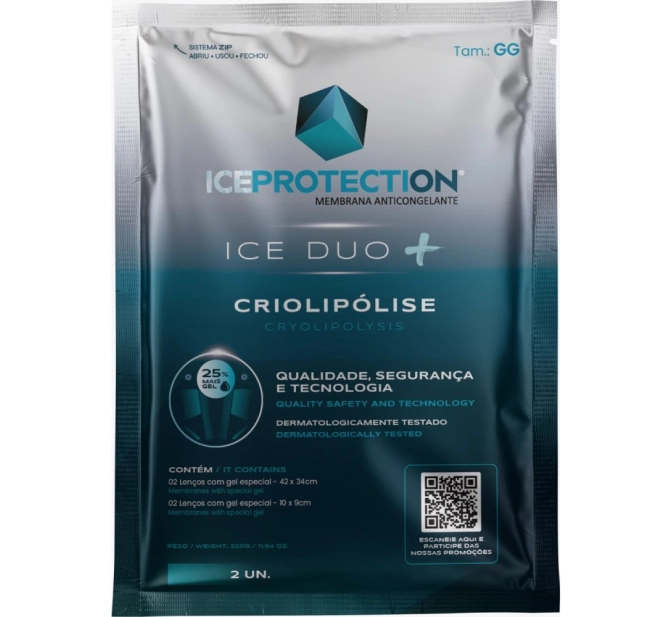 Ice Duo + Membranas para Criolipólise Tamanho GG 330g - Iceprotection