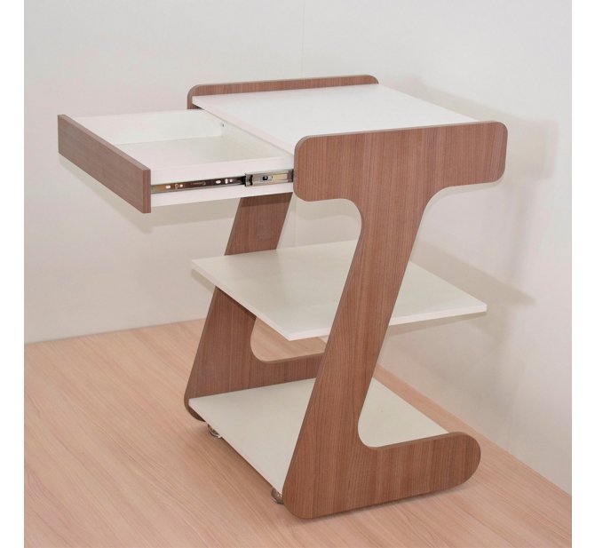 Mesa Auxiliar Treatment com Gaveta - Linha Prime - BCMED-TecaItalia