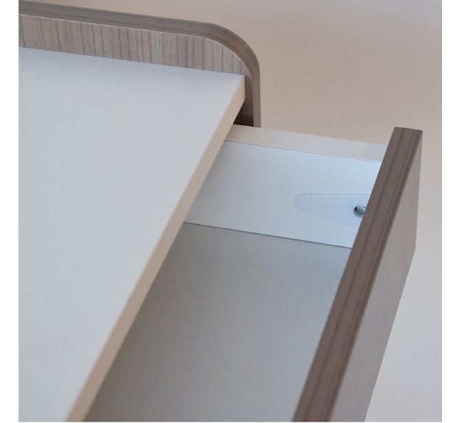 Mesa Auxiliar Treatment com Gaveta - Linha Prime - BCMED-TecaItalia