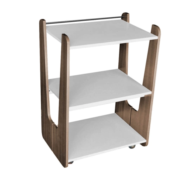 Mesa Auxiliar Utility - Linha Prime Teca Itália - BCMED