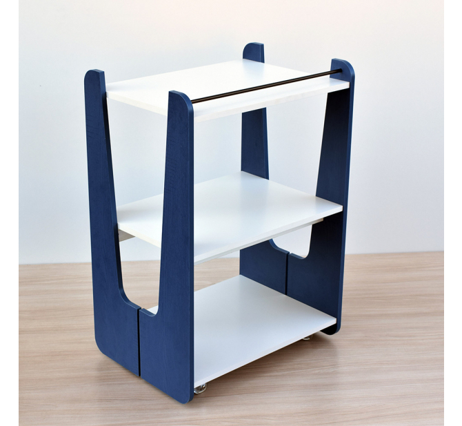 Mesa Auxiliar Utility - Linha Prime - BCMED-Azul