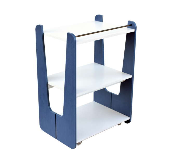 Mesa Auxiliar Utility - Linha Prime - BCMED-Azul
