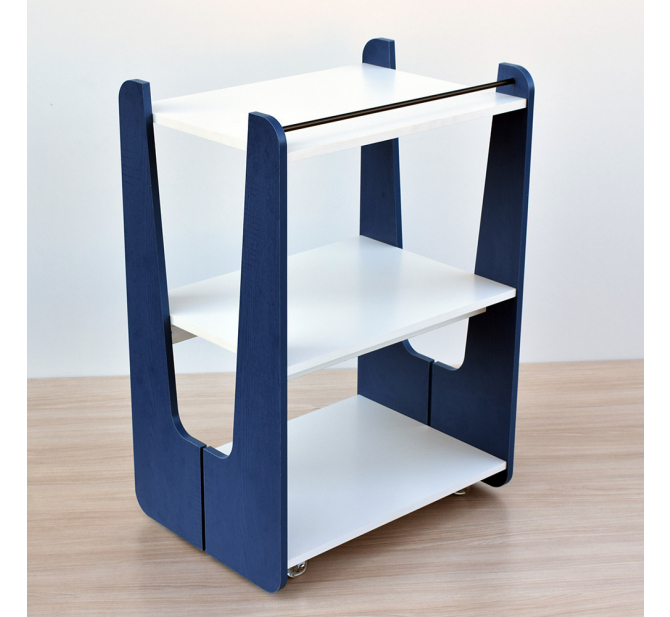 Mesa Auxiliar Utility - Linha Prime - BCMED-Azul
