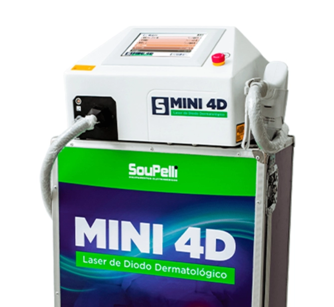 Mini 4D - Aparelho de Epilação a Laser de Diodo- SouPelli