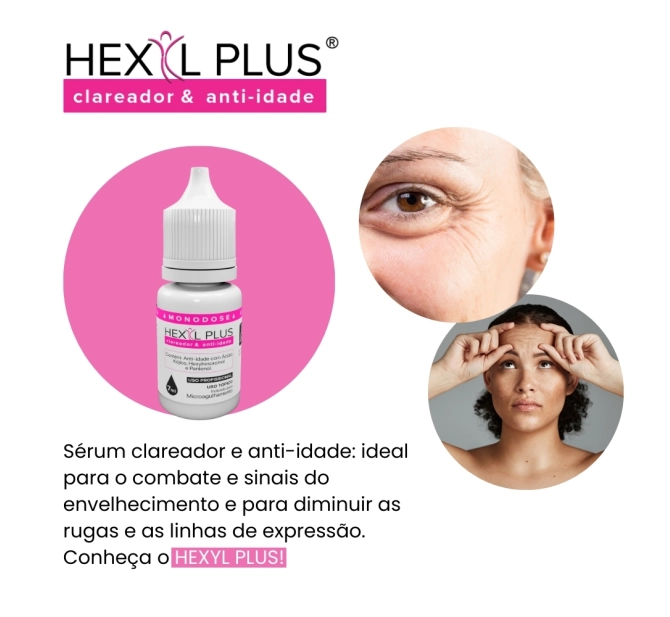 Monodose Hexyl Plus - Clareador e Anti-idade - 3 unidades de 7ml - Alur Medical 