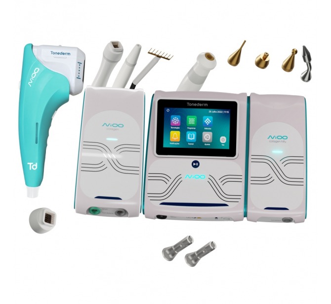 Níoo Prime HIFU - 3 Cartuchos Microfocados e 2 Macrofocados + Radiofrequência Microagulhada e Jato de Plasma - Tonederm