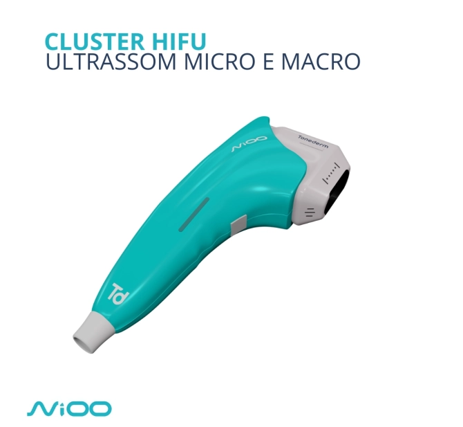 Níoo Touch Infinity - Aparelho de Ultrassom Microfocado e Macrofocado HIFU 5 Cartuchos - Tonederm 
