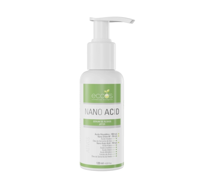 Nano Acid - Sérum de Ácidos com Nanotecnologia - 120ml - Eccos Cosméticos