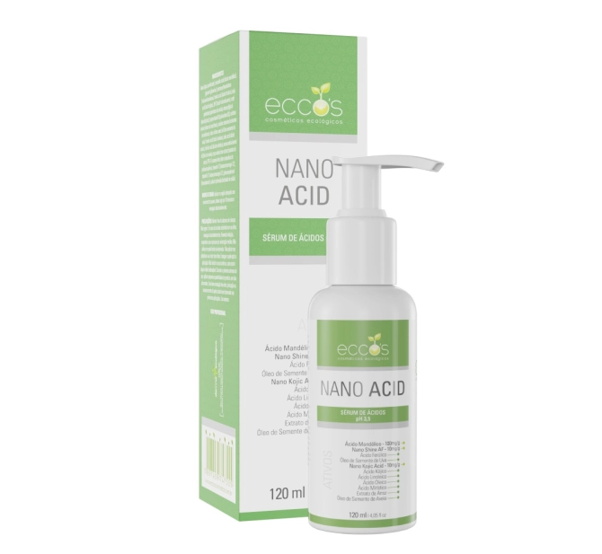 Nano Acid - Sérum de Ácidos com Nanotecnologia - 120ml - Eccos Cosméticos