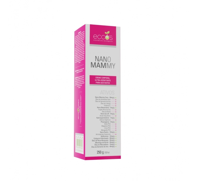 Nano Mammy 250ml - Creme Corporal para Gestantes - Eccos Cosméticos