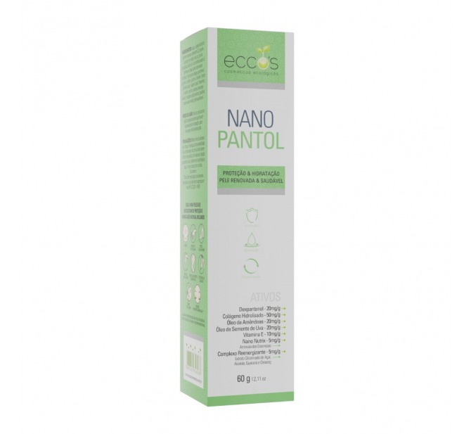 Nano Pantol 60g - Creme de Regeneração, Proteção e Micropigmentação - Eccos Cosméticos 