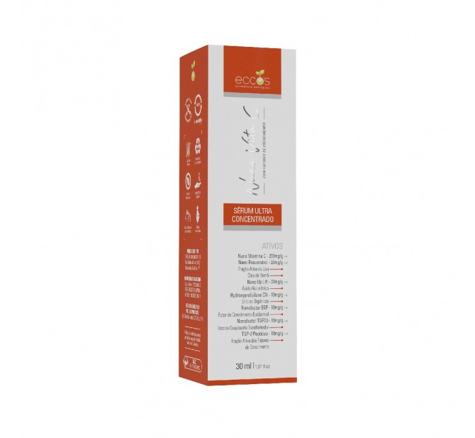 Nano Vita C Sérum Ultra Concentrado de Vitamina C 30ml - Eccos Cosméticos