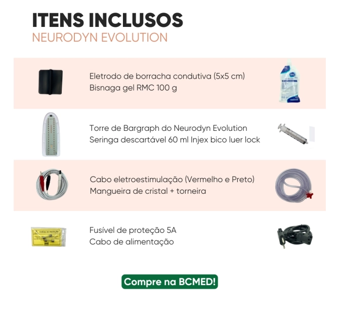 Neurodyn Evolution - Aparelho de Eletroestimulação Uroginecológica - Ibramed