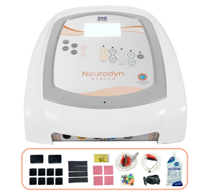 Neurodyn System - Aparelho de Eletroestimulação com Multicorrentes 9 em 1- Ibramed