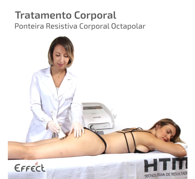 Novo Effect HTM - Aparelho de Radiofrequência Multipolar com Kit Estética Íntima