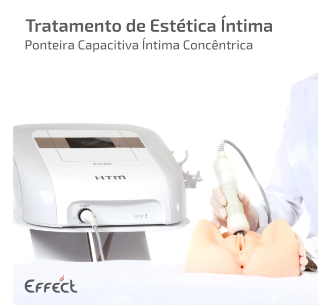 Novo Effect HTM - Aparelho de Radiofrequência Multipolar com Kit Estética Íntima