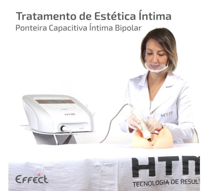 Novo Effect HTM - Aparelho de Radiofrequência Multipolar com Kit Estética Íntima