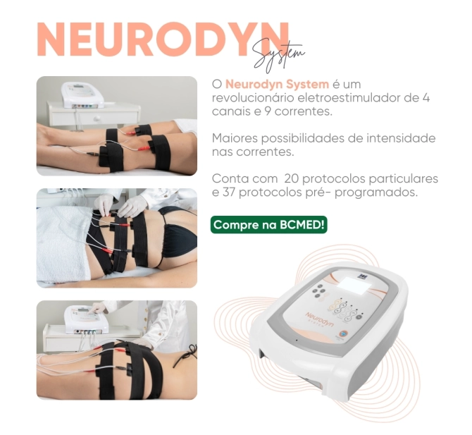 Neurodyn System - Aparelho de Eletroestimulação com Multicorrentes 9 em 1- Ibramed