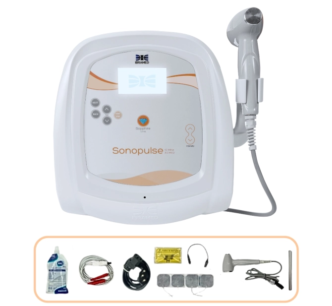 Novo Sonopulse 1,0 e 3,0 MHz - Ultrassom Terapêutico para Fisioterapia e Estética - Ibramed