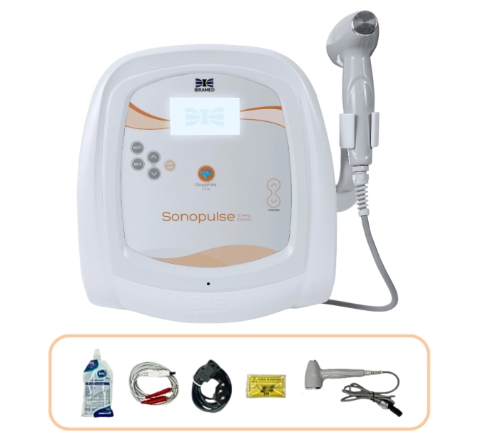 Novo Sonopulse 1,0 e 3,0 MHz - Ultrassom Terapêutico para Fisioterapia e Estética - Ibramed