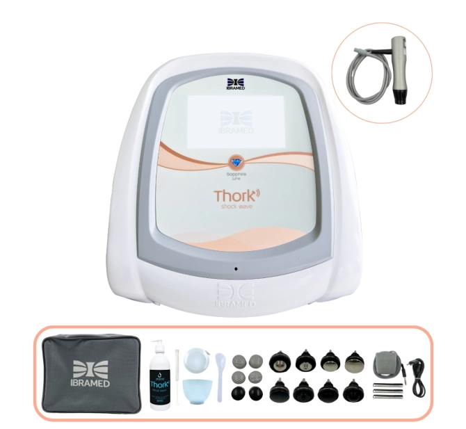Novo Thork - Aparelho de Ondas de Choque para Estética e Reabilitação Física - Ibramed 
