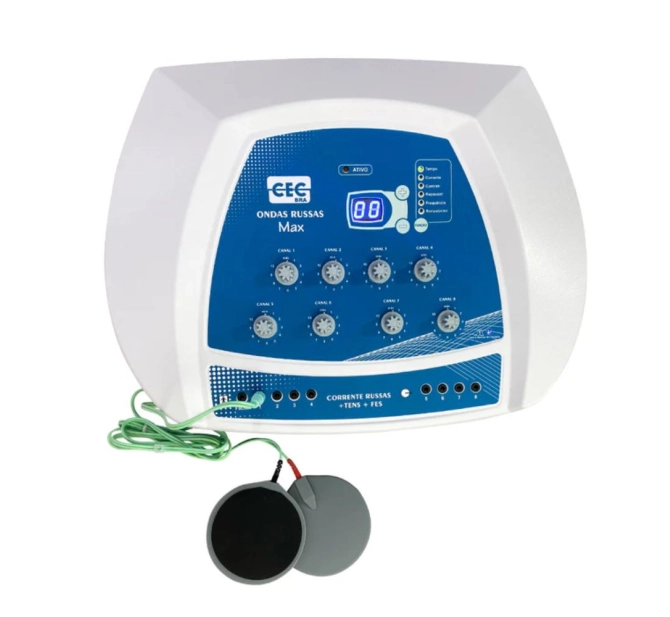 Ondas Russas Max - Aparelho De Eletroestimulçao 08 Canais BIVOLT - CECBRA