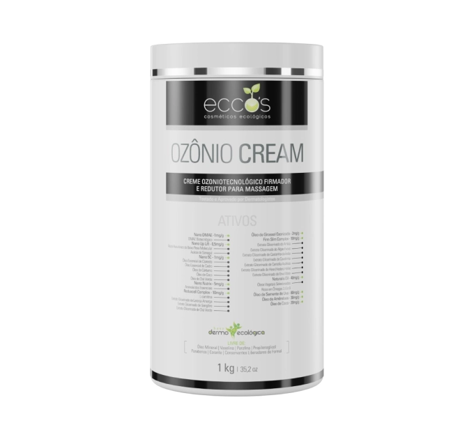 Ozônio Cream Creme para Massagem 1kg - Eccos Cosméticos