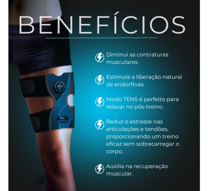 Power Relax - Eletroestimulador Muscular Para Pernas - Relaxmedic